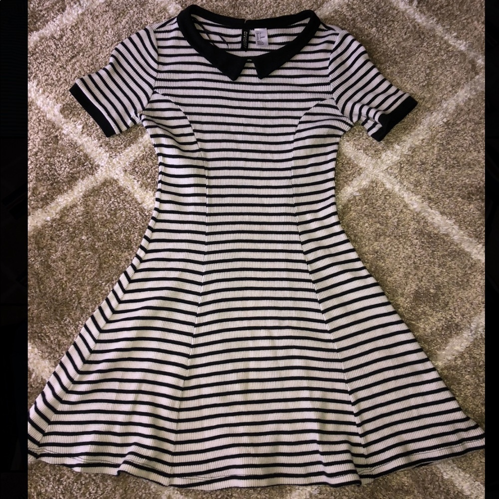 H&M Striped Daytime Dress